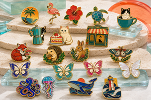 Épingles métalliques personnalisées pour café et pâtisserie, badges 3D en relief pour équipement de barista, pour uniformes de café - Product Image 4