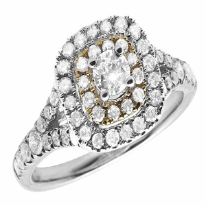 Elegant Classic Style Moissanite Round Diamond Studded In S925 Sterling Silver <b>Iced</b> Out Luxury Hip Hop Wedding <b>Ring</b> - Product Image 4
