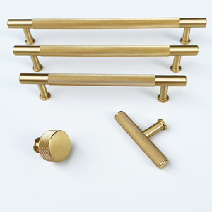 ลูกบิดลิ้นชักผ้าซาตินทำจากทองเหลือง - Product Image 2