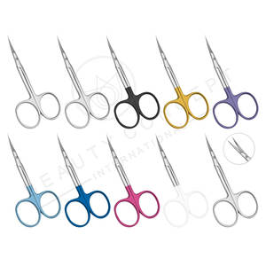 Coupe-cuticules professionnel droitier à lame incurvée en acier inoxydable affûté pour manucure russe, ciseaux à ongles durables - Product Image 4