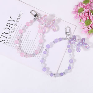 พวงกุญแจสุนัขประดับด้วยลูกปัดหลากสีสำหรับโทรศัพท์น่ารักใช้ได้ทั่วโลกพวงกุญแจสุนัขพวงกุญแจสายคล้องสุดหรูเครื่องประดับสำหรับผู้หญิง - Product Image 3