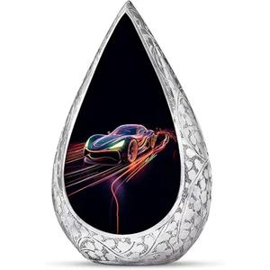 Grande urne de crémation en forme de larme de la meilleure qualité OEM ODM conception personnalisée émail fini adulte crémation souvenir urnes cadeau funéraire - Product Image 4