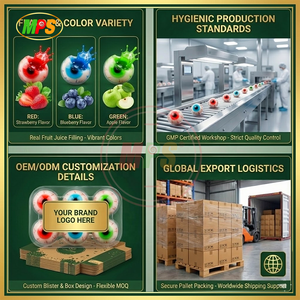 Bolas de Goma 3D Surtidas al por Mayor |   Caramelos de Goma con Forma de Globo Ocular de la Tierra en Tarro - Product Image 3