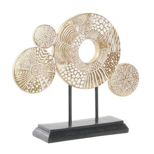 Escultura decorativa de Metal de lujo, pieza de arte moderno para el hogar y la Oficina, artesanía de Metal de alta calidad para sala de estar y dormitorio - Product Image 4