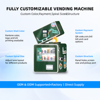 Mini distributeur automatique intelligent de bureau, distributeur de collations et de boissons en libre-service, distributeur automatique de vente au détail