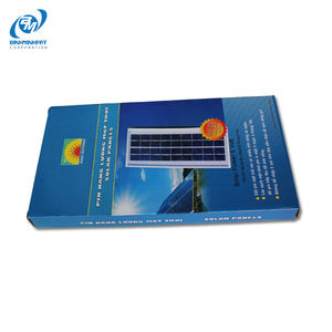 Caja de embalaje de luz Solar recargable, Cartón corrugado con impresión CMYK y laminación brillante, paquete de tamaño completo - Product Image 5