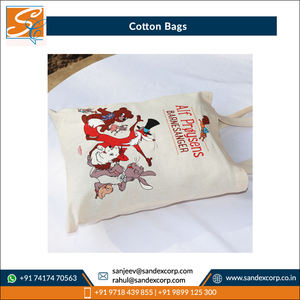 Manufacturer in India of Attractive Pattern Highest Selling <b>Recycled</b> 100% Carded Cotton Shopping <b>Bags</b> at Direct Factory Price - Product Image 6