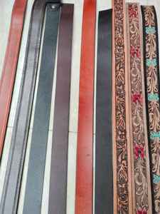 Double Layer Sheepskin Texture <b>Leather</b> Binding Strips Multiple Colors Sports Accessories for Belt Crafting <b>Punch</b> Hole Designs - Product Image 4