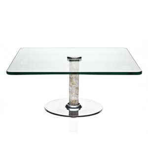 แท่นวางเค้กแบบอินเลย์ทำด้วยมือรูปทรงสี่เหลี่ยมสไตล์อินสตาแกรมทำจากไม้ทรงกลมดีไซน์ดอกไม้สำหรับแม่ไข่มุก - Product Image 1