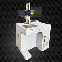 Nouvelle machine de marquage laser à fibre de bureau au prix d'usine avec prise en charge AI/DWG/DST pour l'impression de logos et de plaques signalétiques métalliques