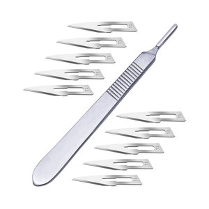 Cuchillas de Bisturí de Acero Inoxidable Número 11 con Mango # Kit Quirúrgico Reutilizable de 3 Piezas para Dermaplaning, Disección y Podología, Uso Profesional - Product Image 6