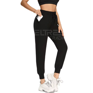 2025 Latest Fashion Ladies <b>Joggers</b> Premium Quality Comfortable Fleece Full Length Spandex/Nylon Quick Dry Drawstring Closure Low - Product Image 1