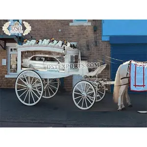 Klasik tabut at çizilmiş taşıma bahamalar özelleştirilmiş cenaze arabaları Modern beyaz ocak at çizilmiş taşıma