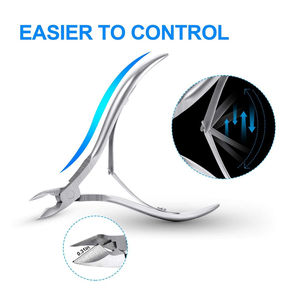 Coupe-ongles de luxe portable en acier inoxydable de qualité supérieure et coupe-ongles incarnés avec lame droite tranchante - Outil de podologie professionnel - Product Image 5