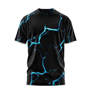 เสื้อยืดกีฬาโพลีเอสเตอร์พิมพ์ลายแบบซับลิเมชั่น เป็นมิตรกับสิ่งแวดล้อม แห้งเร็ว ระบายอากาศได้ดี ทรงโอเวอร์ไซส์ ผลิตโดย OEM ผู้ผลิตจากเวียดนาม - Product Image 3