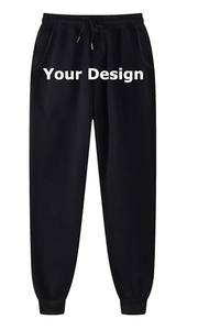 Top qualité personnalisé Joggers pantalons de survêtement hommes cordon solide décontracté pantalons de survêtement Baggy pantalon de survêtement Logo imprimé pantalon surdimensionné - Product Image 2