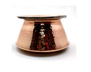 Bol de service de cuisine handi en acier inoxydable martelé en cuivre pur de haute qualité de luxe en métal et cuivre handi de Jamsons - Product Image 6