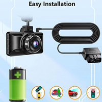 Kit de Cableado OBD con Puertos USB C para Cámara de Coche, Modo de Estacionamiento con Protección de Bajo Voltaje, Detección ACC, Adaptador de Corriente OBD a USB