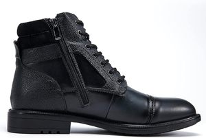 Cómodas y elegantes botas de cuero genuino, elegantes Zapatos de vestir para hombre de alta calidad con cremallera a precios mayoristas - Product Image 3