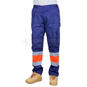 Pantalons de travail respirants et imperméables haute visibilité personnalisés Vêtements de construction avec accents réfléchissants - Product Image 2