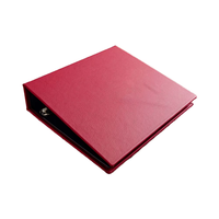 Penata Binder 3 cincin Vintage profesional, cincin 2 inci ukuran lembaran 8.5 "X 11", sarung keras gaya saku dalam A4 kulit PU