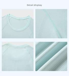 Camisetas de Verano para Mujer, de Alta Elasticidad, con Spandex, Antibacterianas, Transpirables, Compresivas, que Absorben la Humedad, con Estiramiento en Cuatro Direcciones - Product Image 6