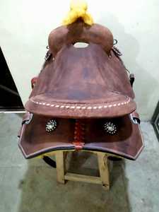 Sillín de cuero americano más vendido de 2025, sillín de caballo inglés occidental, sillín de equitación de cuero Real - Product Image 2