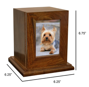 โกศรูปมนุษย์และสัตว์เลี้ยงที่สง่างามพร้อมจอแสดงรูปภาพด้วยไม้เนื้อแข็งดีไซน์สำหรับตกแต่งบ้านที่ระลึกจากเวียดนาม - Product Image 6