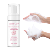 Nettoyant moussant rose PDRN, contrôle des pores profonds, nettoyage en douceur, élimination du sébum, nettoyant visage 150 ml