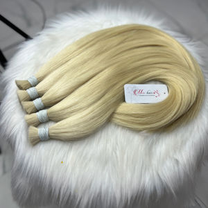 100% vierge Remy cheveux humains alignés cuticule cheveux faisceaux pour cheveux tissage Extensions vague profonde 12 "-30" en vrac Vietnam cheveux - Product Image 1