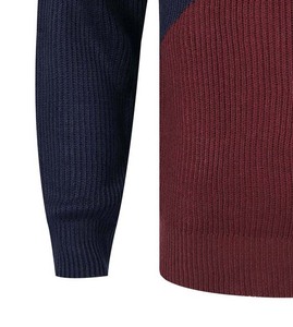 คุณภาพสูง OEM เสื้อกันหนาวผู้ชายแขนยาวโลโก้ที่กําหนดเองพิมพ์เสื้อกันหนาวคอกลมขนาดใหญ่เสื้อกันหนาวระบายอากาศสวมใส่ฤดูหนาว - Product Image 3