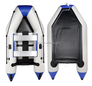 Надувная лодка из ПВХ на 2 человека с алюминиевыми весельями для рыбалки или понтонного катания на лодках - Product Image 2