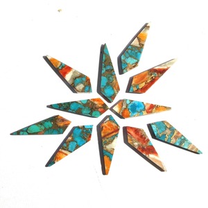 Produit de vente chaud 10x20mm huître cuivre Turquoise pierre précieuse lapidaire approvisionnement bijoux faits à la main pierre meilleur fournisseur Alibaba Shop - Product Image 4