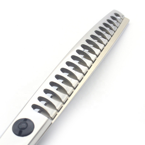 Tijeras de adelgazamiento curvas para el cuidado de mascotas de acero inoxidable de alta calidad 6,5 pulgadas - Product Image 3