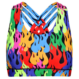 Soutien-gorge de sport personnalisé pour femme 2026, impression par sublimation, anti-transpiration, extensible, maintien élevé, vêtements de sport actifs OEM - Product Image 3