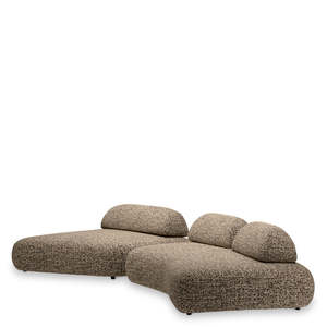 Residenza Montclair Dark Brown <b>Sofa</b> Contemporary Living Room Furniture with Washable Boucle <b>Material</b> for Home Use - Product Image 1
