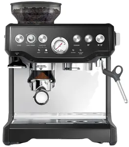 Machine à café bon marché Machine à expresso 20 bars avec mousseur à lait 2 thermostats indépendants Cafetière expresso pour cappuccino