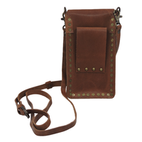 Bolsa cruzada de cuero clásica para teléfono celular Bolsos de mujer Mini bolsos de teléfono móvil personalizados de calidad superior