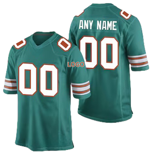 Nuevas Camisetas Deportivas Personalizadas al por Mayor, Estilo Miami, con Bordado de tu Marca, Camisetas de Fútbol Americano - Product Image 2