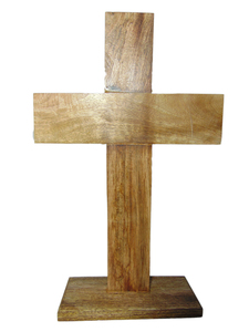 ทำจากไม้คริสเตียนทำด้วยมือตกแต่งโต๊ะทางศาสนาแนวจิตวิญญาณสัญลักษณ์ความเชื่อแบบชนบทสำหรับบ้านพื้นที่ศักดิ์สิทธิ์ของโบสถ์ - Product Image 6