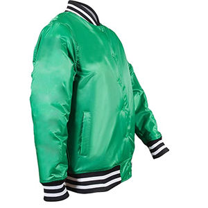 Venta al por mayor 2025 mejor diseño chaqueta de bombardero de los hombres de alta calidad diferentes colores nueva llegada calle chaqueta de satén para los hombres patchwork - Product Image 3