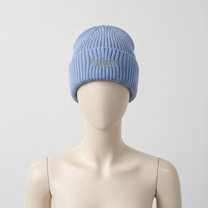 หมวกถักนิตติ้งสำหรับทุกเพศหมวกตกปลา100% ผ้าฝ้ายสำหรับฤดูหนาวออกแบบได้ตามที่ต้องการ - Product Image 1