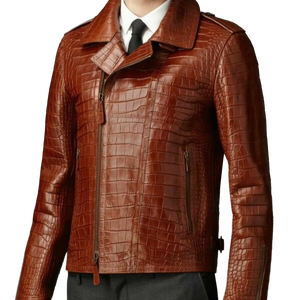 Chaqueta de Cuero de Lujo, Exótica, Impermeable, Unisex, de Manga Larga, con Serigrafía, Modelo IRSA SPORTS IRSA-05-0621, OEM/ODM - Product Image 1