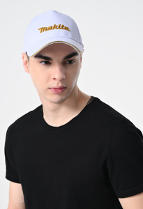 Gorra de béisbol de panel frontal sólido con cordón acanalado de ala curvada versátil de alta calidad, gorra Makita de moda para hombres - Product Image 2