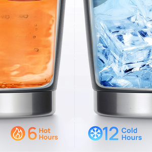 Termo de Acero Inoxidable de 20oz con Pajita de Plástico para Viajes y Regalos Empresariales, Aislamiento Térmico para Bebidas Frías - Product Image 6