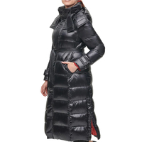 Manteau d'Hiver Matelassé pour Femme, Doudoune Chaude Longue à Capuche Rembourrée Bulle, Veste Décontractée