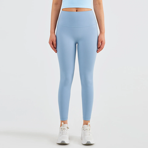 High Quality Women's XL High Waist Yoga Pants <b>with</b> <b>Pockets</b> Factory Wholesale Print <b>Leggings</b> Custom Logo Option - Product Image 4