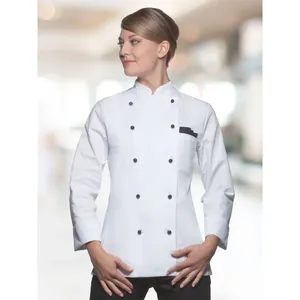 Veste de chef pour femme Agathe, qualité supérieure, sacs et emballages de marchandises - Product Image 5