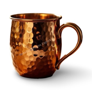 Taza de cobre martillado auténtica de 16 oz, estilo Vintage, ecológica, hecha a mano, Moscow Mule, Vasos Para el hogar, bares y regalos únicos - Product Image 1