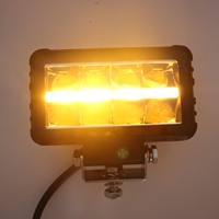 Phare de travail LED 5 pouces avec feux de jour (DRL) et clignotants pour tout-terrain 4x4, camion, SUV, VTT, UTV, tracteur, bateau, lumière de conduite blanc ambre 12-36V
